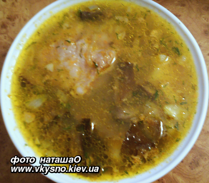 Грибной суп (рецепт Олэнки)