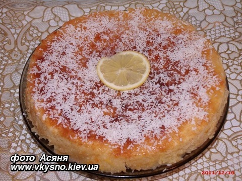Лимонный пирог (рецепт Асяня)