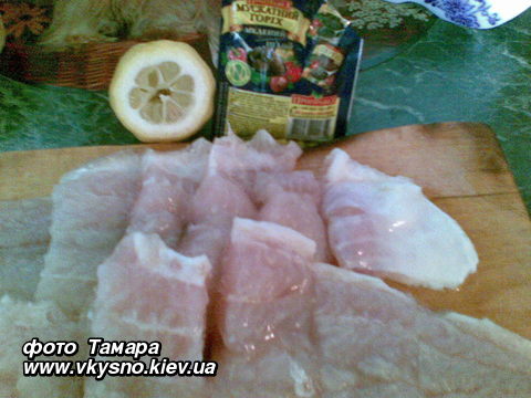 Белая рыба в лимонном соусе (пикник по-испански)