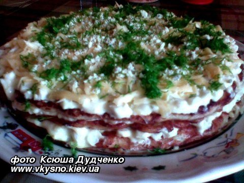 Тортик из кабачков (рецепт Ксюши Дудченко) 