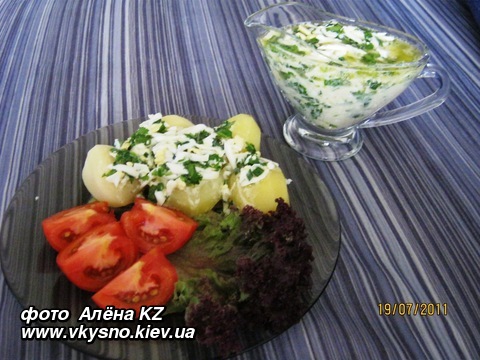 Картофель под польским соусом