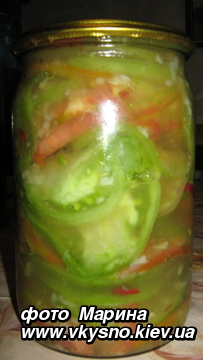 Салат "Кобра" (из зеленых помидор) 