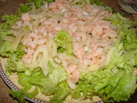 Креветочно-кальмаровый салатик