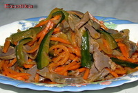 рецепт Китайский салат из куриных желудков