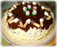 рецепт Пирог (торт) "Шоколад на кипятке"