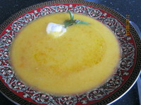 рецепт Тыквенный суп-пюре с имбирем