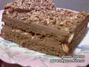 Орехово-кофейный торт «Идеал»