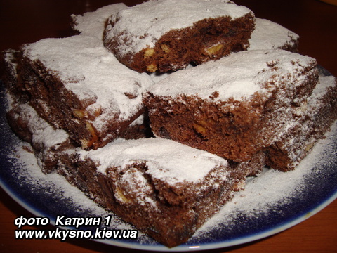 Шоколадный пирог "Брауни" (рецепт Катрин 1)