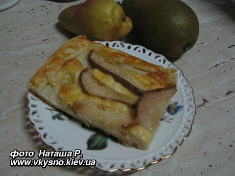 Грушево-сырный закусочный пирог
