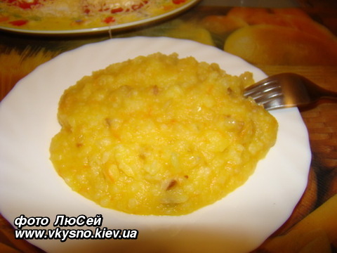Картофельное пюре с жареным луком по-белорусски