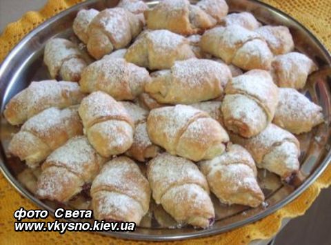 Творожные рогалики с сахаром рецепт – Русская кухня: Выпечка и десерты. «Еда»