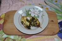 рецепт Филе морского окуня с зеленым соусом