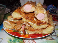 Сосиски в картофельном тесте