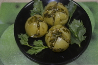 рецепт Зеленые помидоры, запеченные в духовке