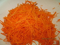 Cалат с морковью и мясом
