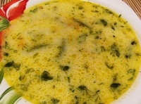 Cырный суп со стручковой фасолью