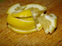 Мидии с лимоном