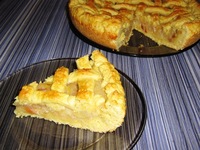 рецепт Песочный пирог с тыквенно-яблочной начинкой
