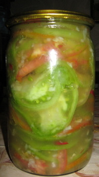 Салат "Кобра" (из зеленых помидор) 