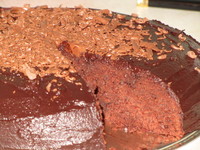 рецепт Шоколаднейший пирожок с ганашем