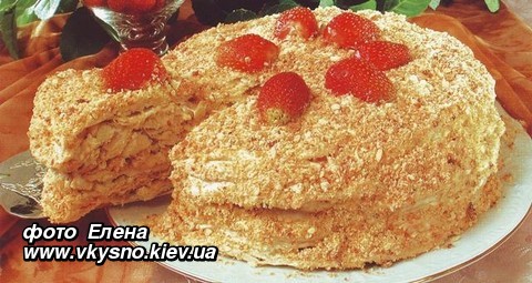 Торт "Наполеон" (рецепт Елены)